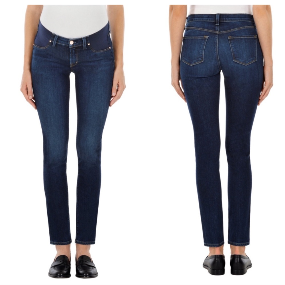 J Brand Mama J Maternity Jeans Fleeting Dark SZ 25